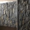 Mosholu Natural Stone Veneer Fireplace Close-Up