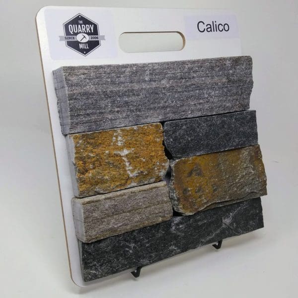 Calico Natural Stone Veneer Sample Board