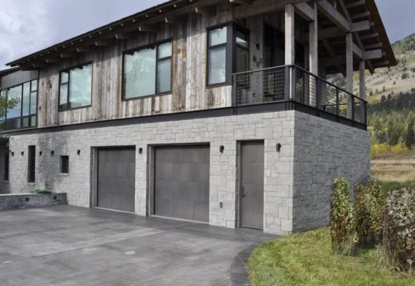 Curb View of Custom Charcoal Bluff Modern and Rustic Home