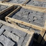 Custom Charcoal Bluff Thin Stone Veneer Stock Pallets