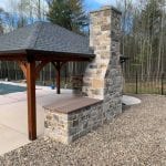 London Castle Rock Real Thin Stone Veneer Fireplace Masonry