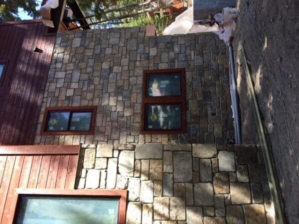 Palmetto Real Stone Veneer Rustic Home Exterior