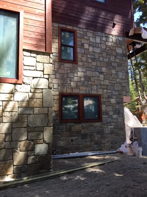 Palmetto Real Stone Veneer Rustic Home Exterior