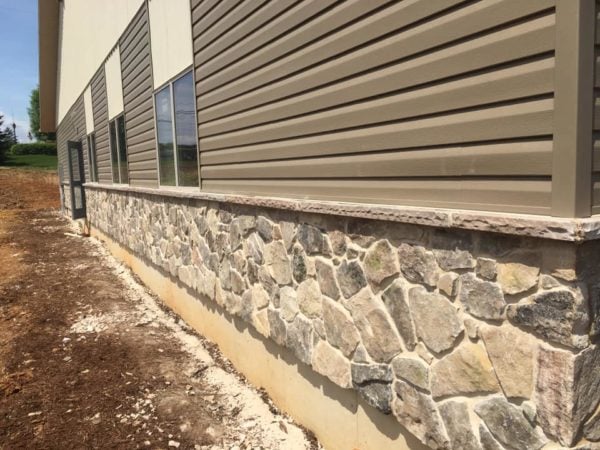 Close-Up of Wainscoting with Pioneer Natural Stone Veneer