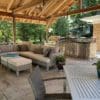 Covered Patio with Stonegate Outdoor Kitchen