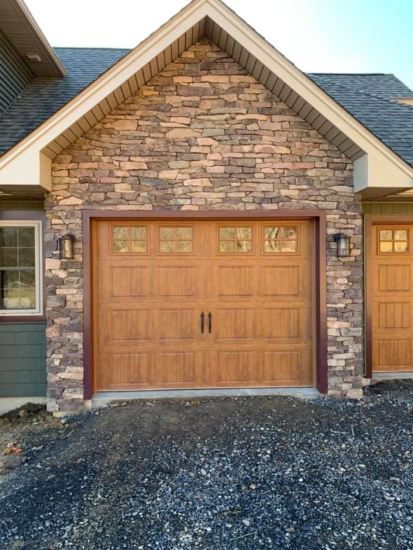 Ledgestone Garage Siding with Whitney Real Stone Veneer