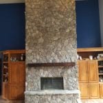 Moss Rock Natural Thin Stone Veneer Fireplace Siding
