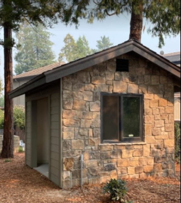 Exterior Building with Whistler Natural Stone Veneer Siding