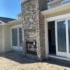 Exterior Gas Fireplace with Silverton Real Thin Stone Veneer