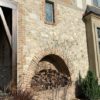 Accent Wall with Tuscan Antique Natural Thin Stone