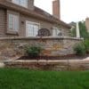 Backyard Landscape Wall with Avondale Real Stone Veneer