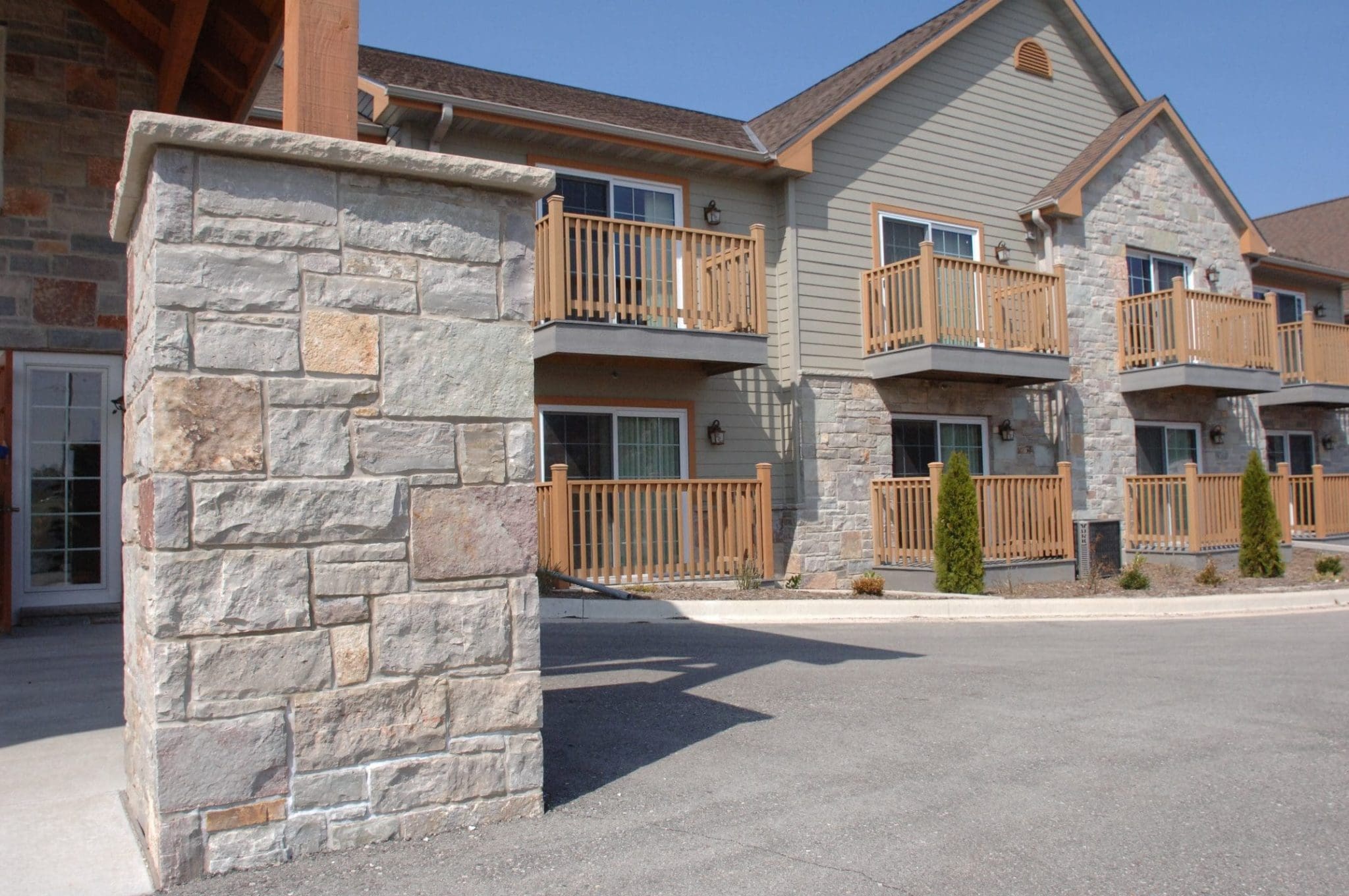 Apartment Complex with Avondale Real Stone Veneer Siding