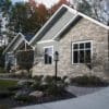 Exterior Accent Wall with Bismarck Real Thin Stone Veneer