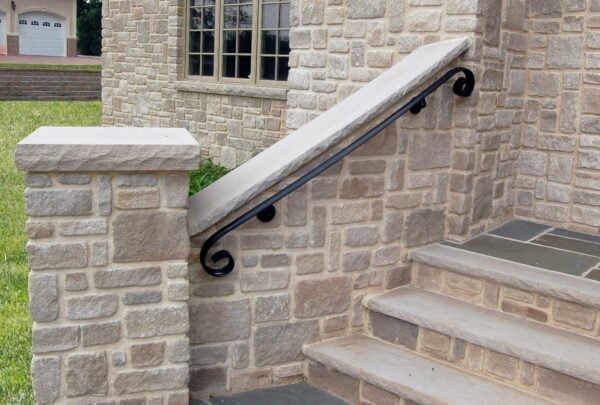 Edison Natural Stone Veneer Entrance Stairwell