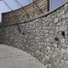 Park Privacy Wall with Glendale Real Stone Veneer