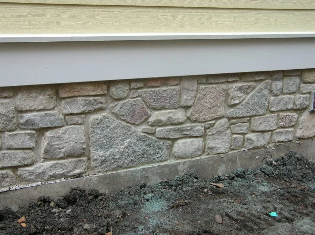 Exterior Wainscoting with Washington Natural Stone Veneer