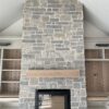 Interior Gas Fireplace with Catskill Real Stone Veneer Surround