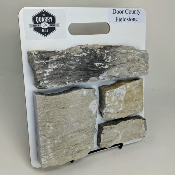 Door County Fieldstone Real Stone Veneer Sample Board