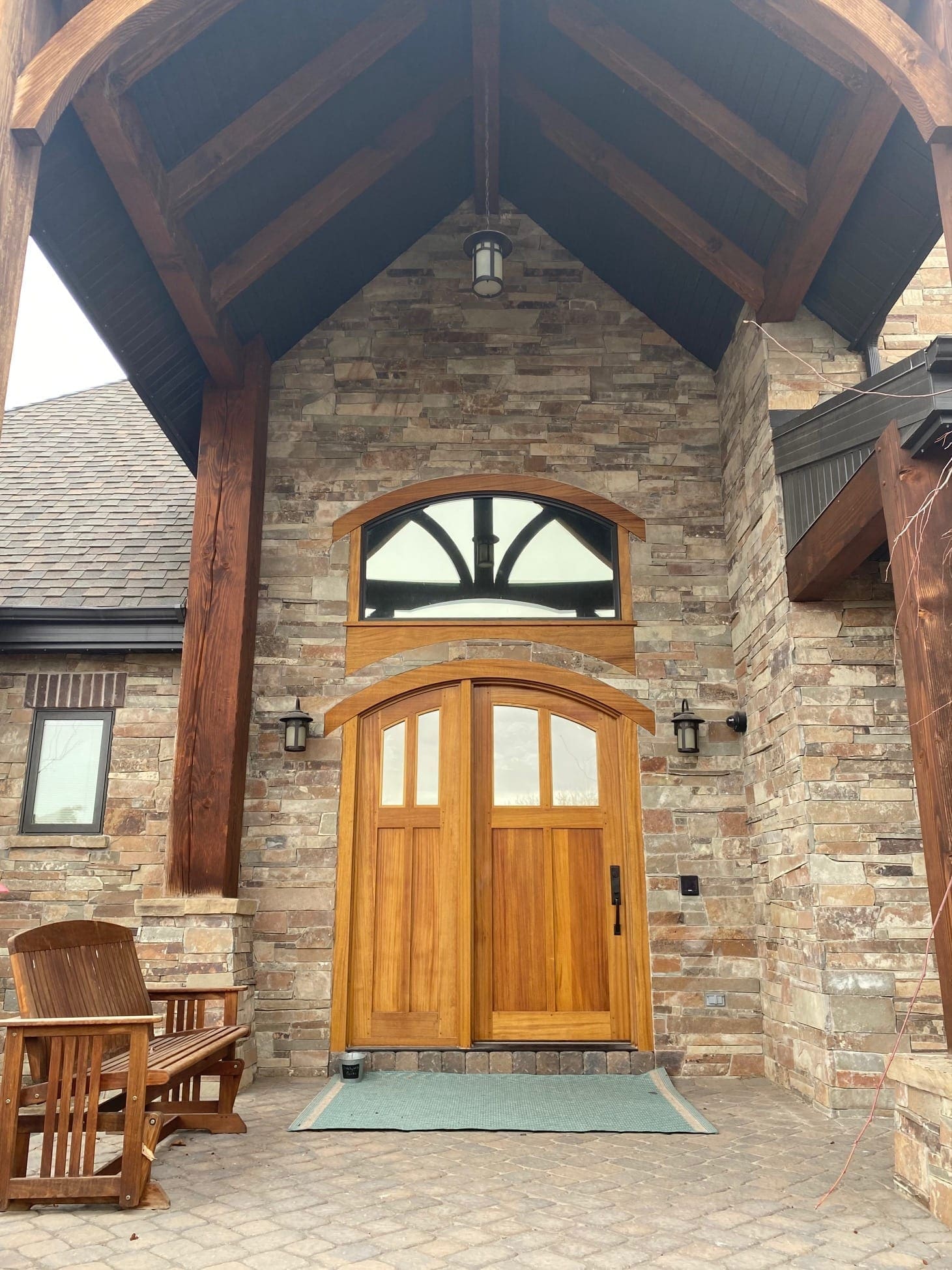 Front Entrance with Fairfax Real Stone Veneer