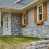 Home exterior with Chamberlain real thin stone veneer