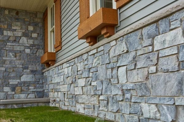 Exterior Wainscoting with Chamberlain Real Stone Veneer