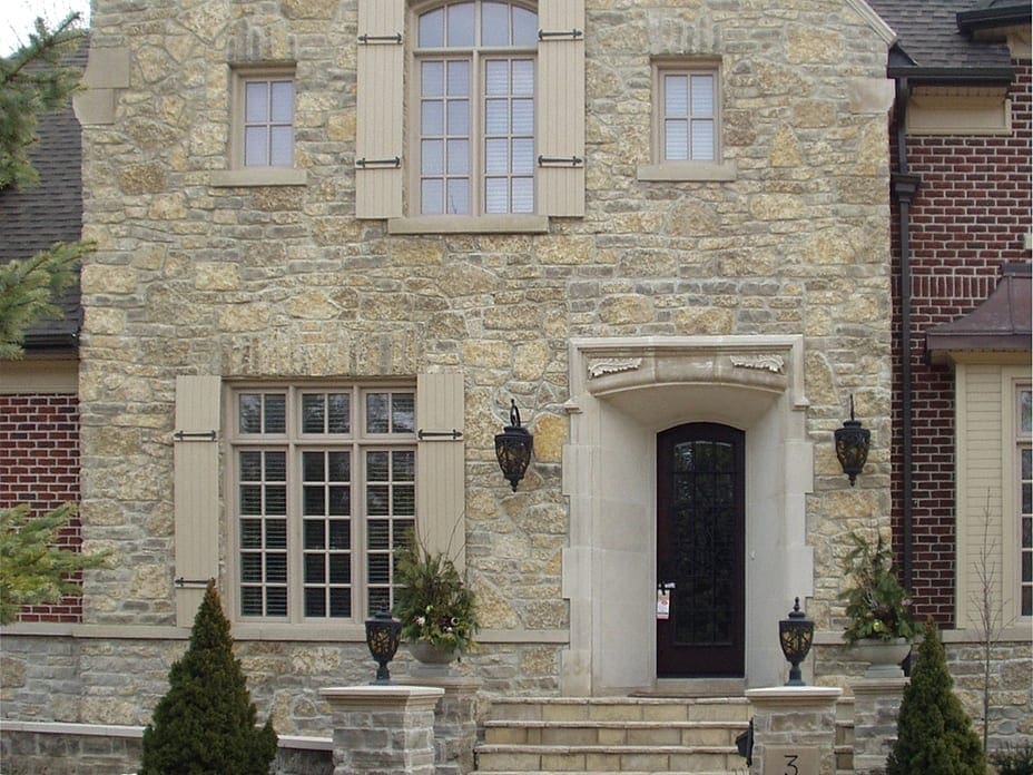 Front Entrance with Chateau Real Thin Stone Veneer