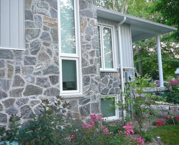 Home Exterior with Concord Real Stone Veneer