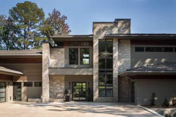 Residential Home with Joliet Real Stone Veneer Siding