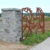 Entry Gate Pillar with Logan Real Stone Veneer