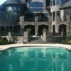 Outdoor Living Pool with Monroe Real Stone Veneer