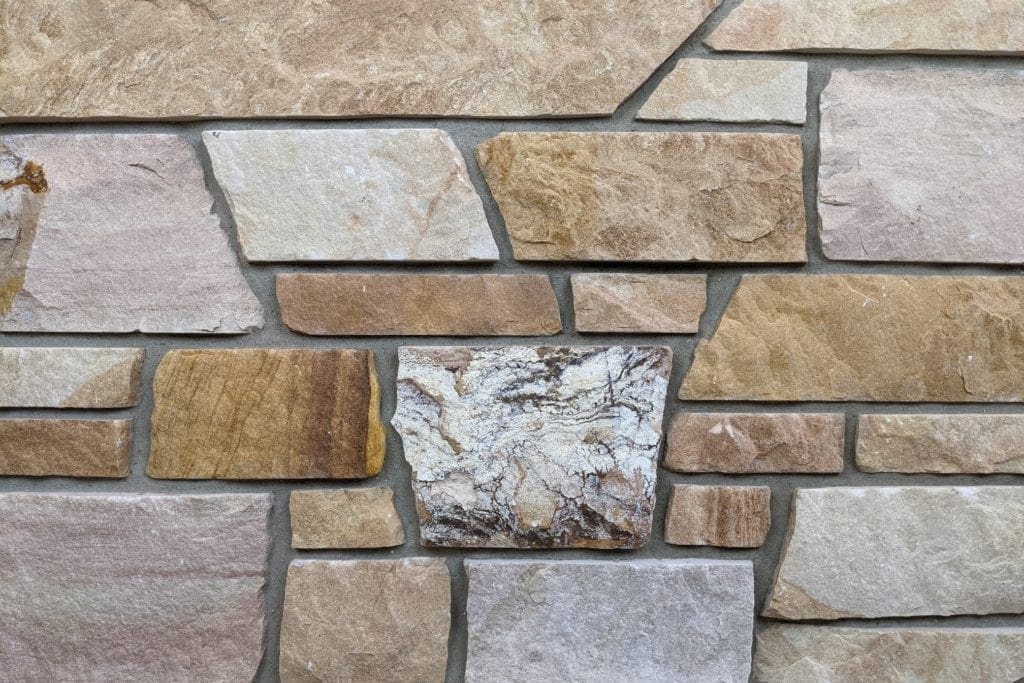 Sunset Dimensional Style Real Stone Veneer Mock-Up