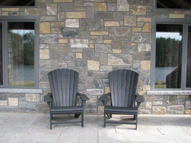Front Porch with Vancouver Natural Thin Stone Veneer