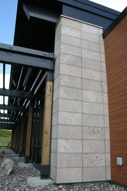 Manchester Real Thin Stone Veneer Commercial Accent Wall Close-Up