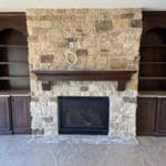 Mojave Real Thin Stone Veneer Interior Fireplace