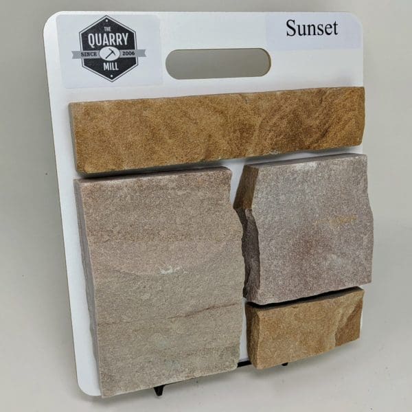 Sunset Thin Stone Veneer Sample Board