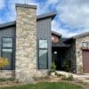 Home exterior with Sydney natural stone veneer