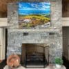 Atchison Real Thin Stone Veneer Drystack Fireplace