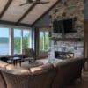 Augusta and Quincy custom blend real thin stone veneer interior fireplace