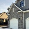 Garage accent wall with Berkley natural thin stone veneer