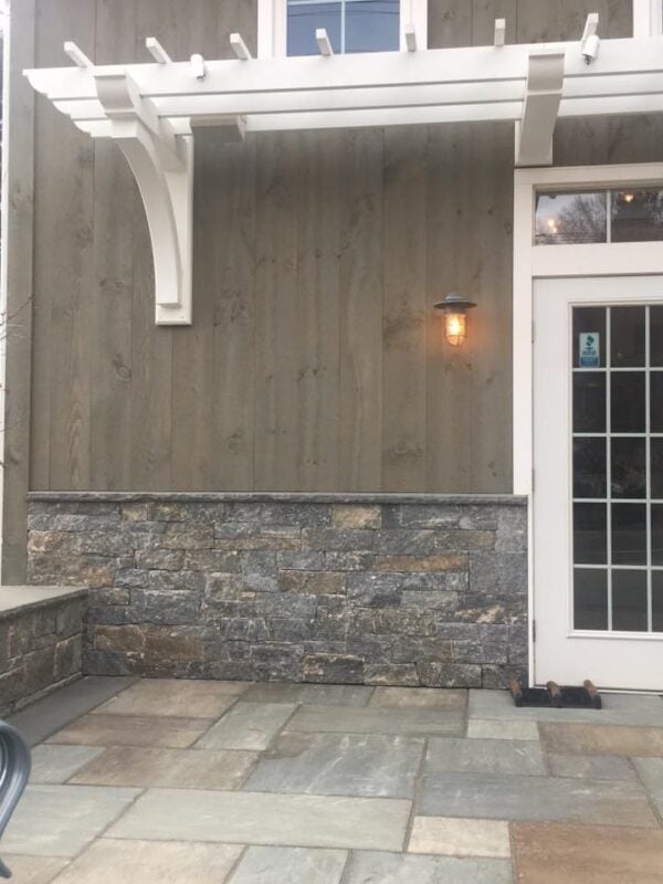 Wainscoting with Ellsworth real stone veneer