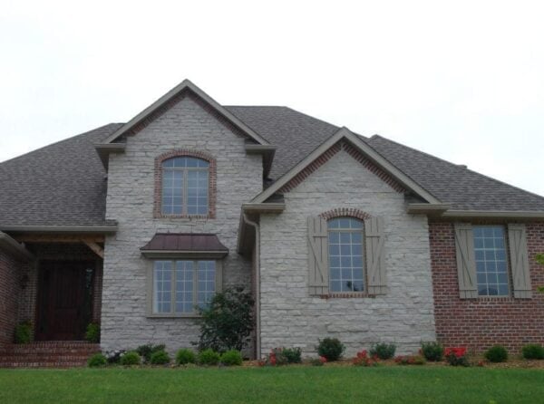 Exterior accent wall with Empire natural stone veneer