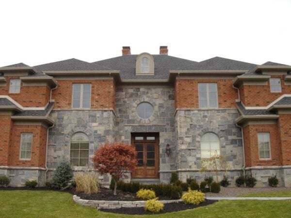 Exterior with Galaxy real thin stone veneer