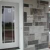 Front entrance accent wall with Galaxy and Fond du Lac natural stone veneer