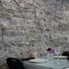Custom ledgestone Moonlight real stone veneer restaurant wall