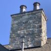 Chimney with Pinedale real thin stone veneer