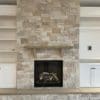 Interior gas fireplace with Primavera dimensional ledgestone real thin veneer