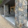 Commercial exterior pillars with Salem natural thin stone veneer