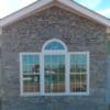 Exterior accent wall with Sheffield real stone veneer