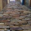 Drystack wall with Tucson real thin stone veneer