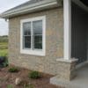 Exterior accent wall with Vineyard and Baltic Hills real stone veneer
